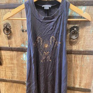 Allie Falcon Black Razor Back Tank Top